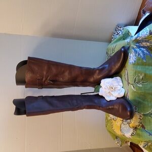 Matisse Brown Leather Riding Boots, Size 6.5 Medium